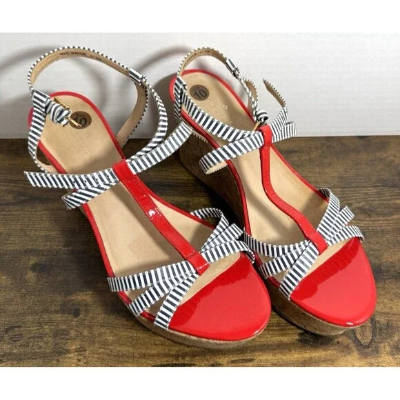 Kate Spade Tropez Wedge Heel Sandals Size 10M - Picture 2 of 12